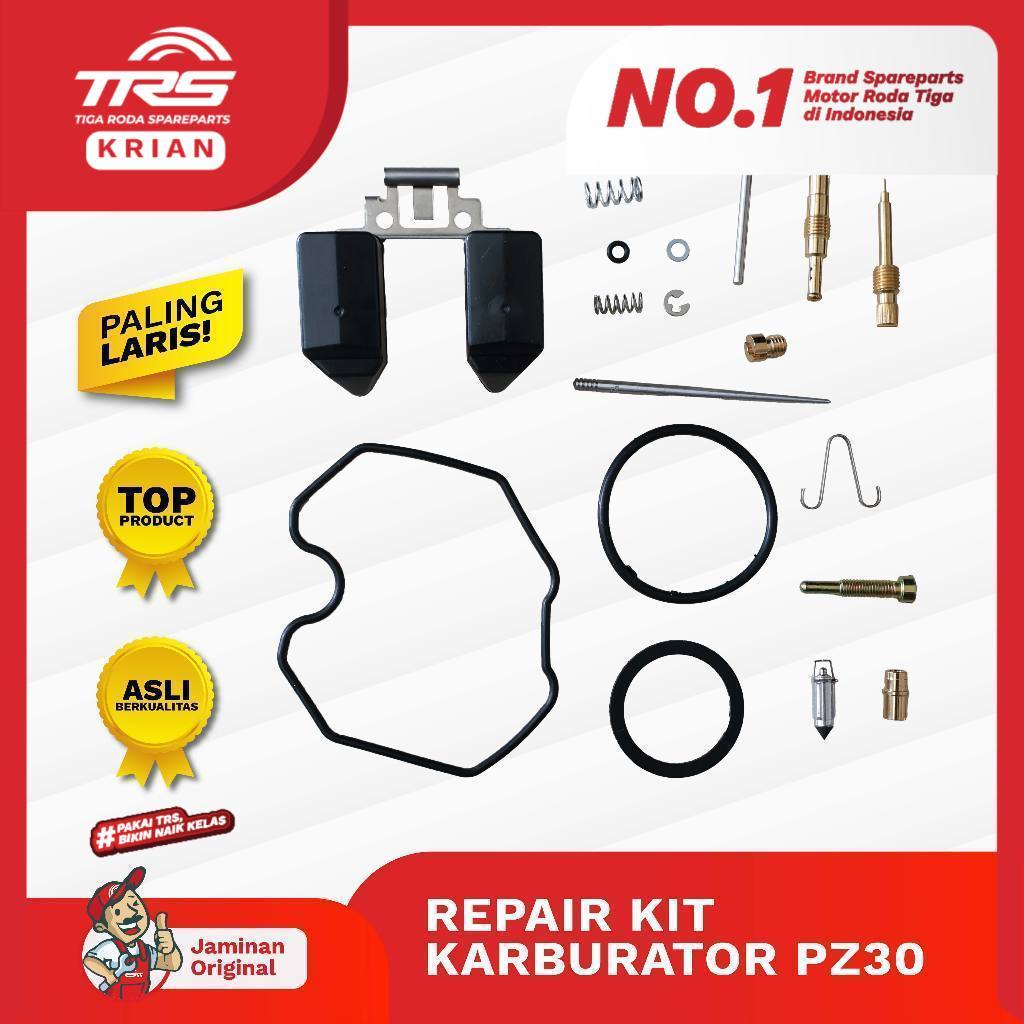 TRS Repair Kit Karburator PZ30 Pz30 PZ 30 Pz 30 Motor Roda Tiga Viar Karya 150cc 200cc 300cc Tossa S