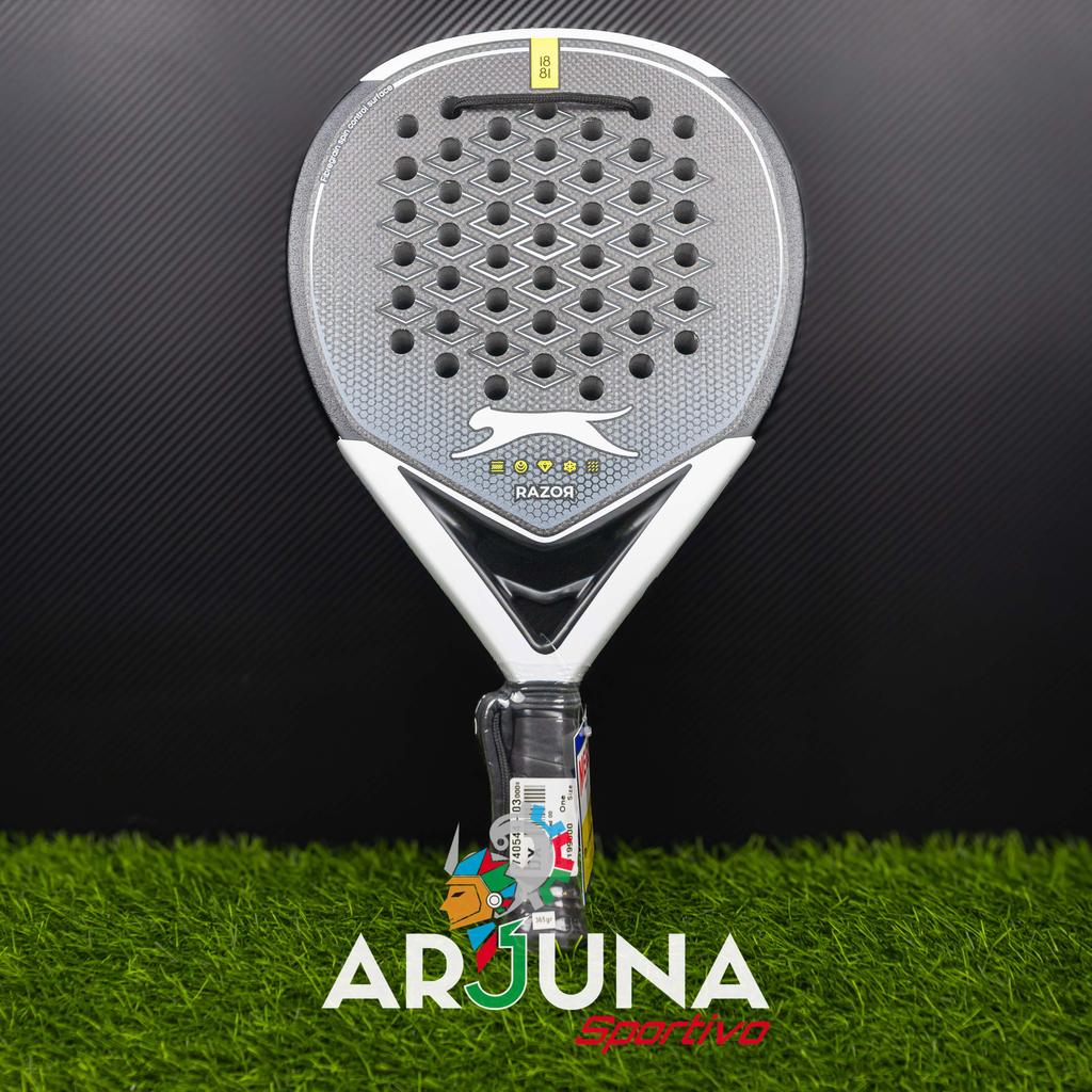 SLAZENGER RAZOR RACKET PADEL / BLACK GREY / RAKET PADDEL ORIGINAL