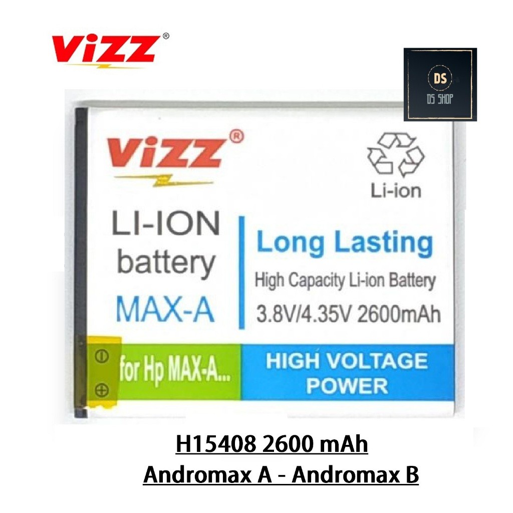 Baterai HP Smartfren Andromax A B H15408 A16C3H A16C4H MAX A Double Power Ori Batre HP