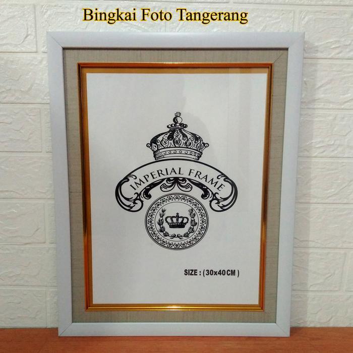 Bingkai/Figura Foto Minimalis Ukuran 17R/A3 (30X40 CM) - Hitam