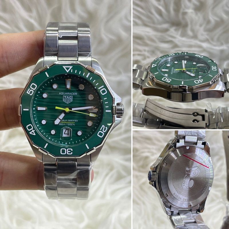 BAJU TANGAN HEUER AQUARACER GREEN DIAL AUTOMATIC SUPER QUALITY #jamtanganpria #tagheuer