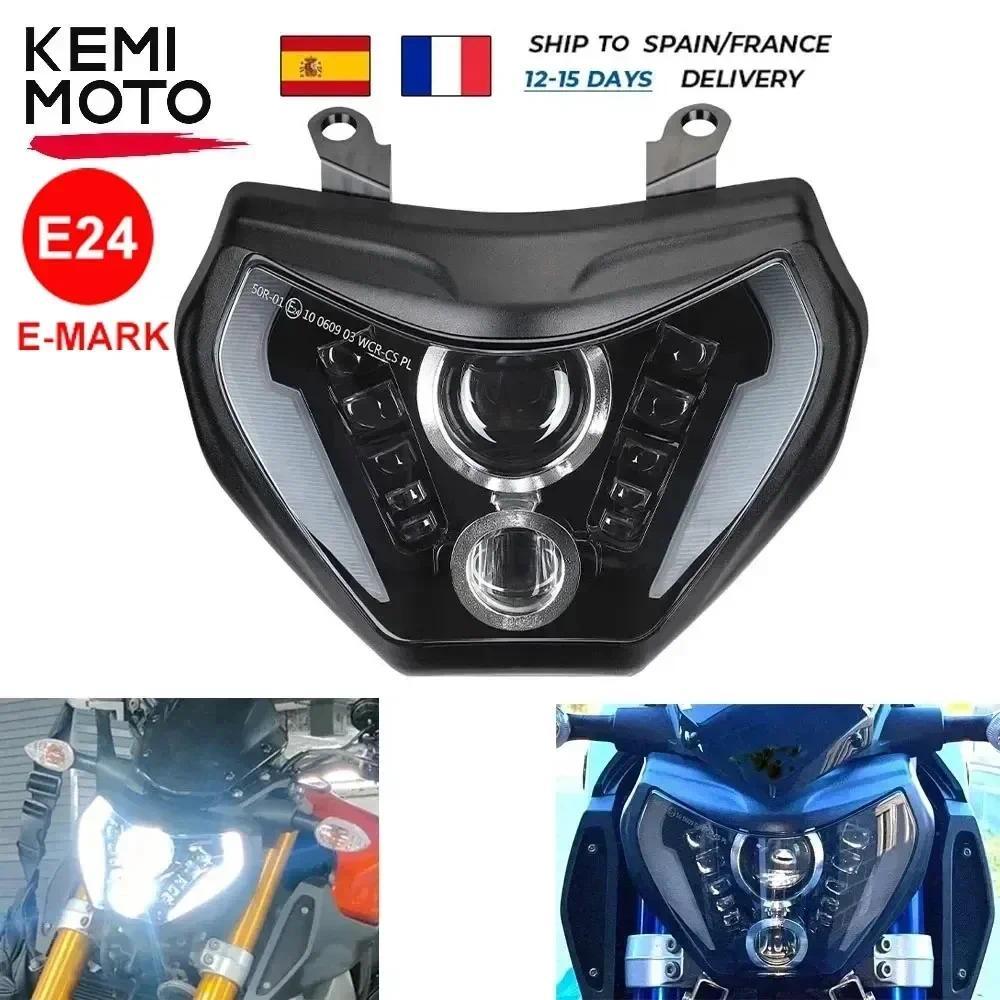MT09 Headlights 2014 -2016 LED Motorcycle Headlight Assembly E-MARK For Yamaha MT 09 MT-09 2015 Acce