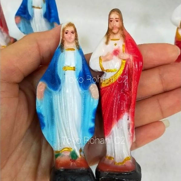 Patung Maria / Yesus 10cm (4739) RF - Patung Maria - Patung Yesus Diskon