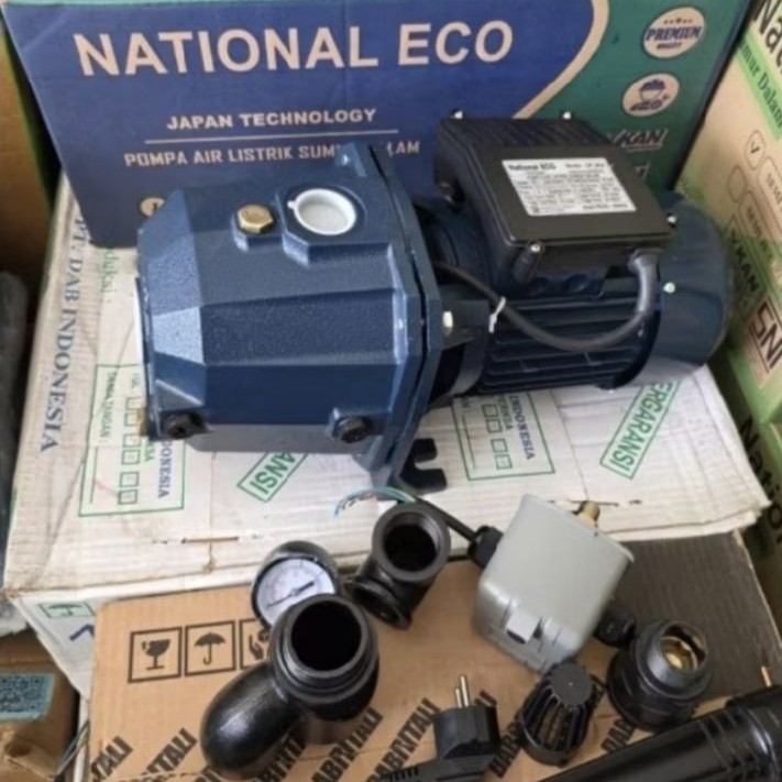 Pompa Air Jet Pump 255 Full Tembaga 100% NATIONAL Aqua / Eco / King / Proco / Top (250 Watt)