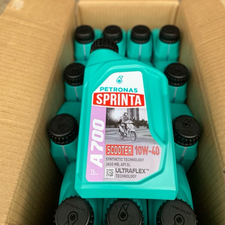 OLI PETRONAS SPRINTA A700 1 Liter Oil Scooter 10W/40 Oli Mesin Sintetis Ultra Flex