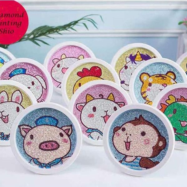 Sale 5D Diamond Painting Diy Kids Craft Lukisan Kristal Free Frame -12 Shio