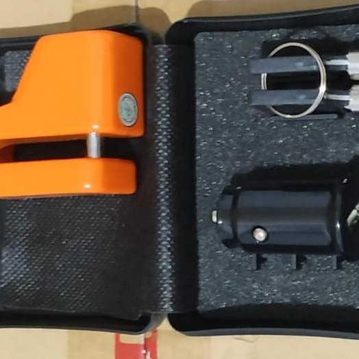 Dislock Motor (Kunci Gembok Cakram) + Usb Original Astra/Fif Untuk Semua Motor Rem Disk