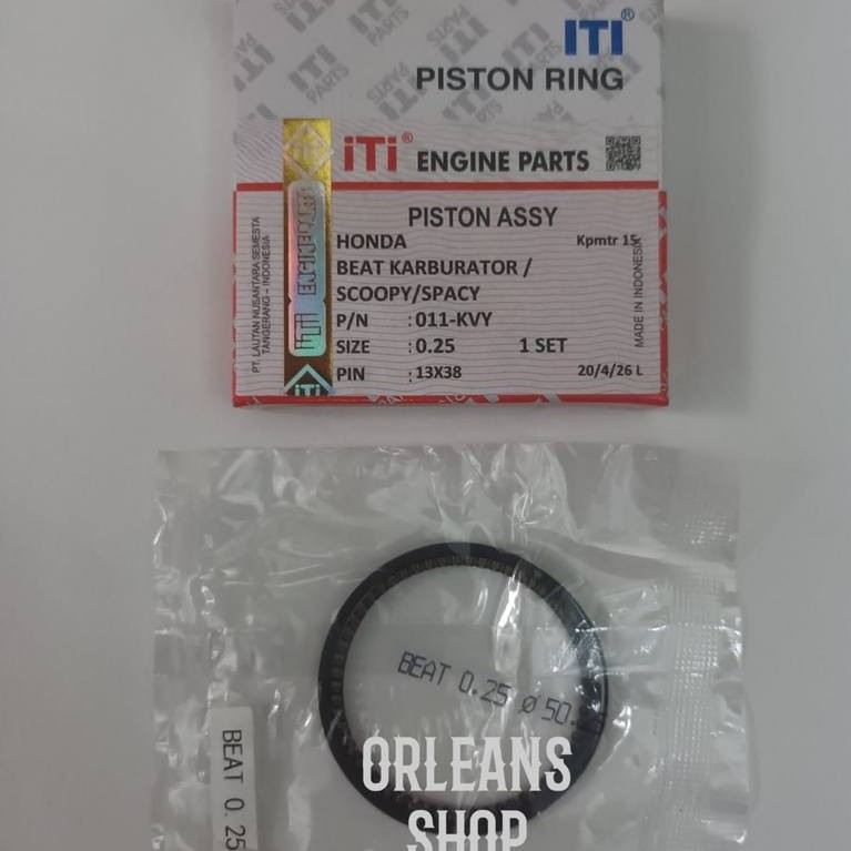 RING PISTON BEAT KARBU SCOOPY SPACY KARBU KVY ITI RING SEHER