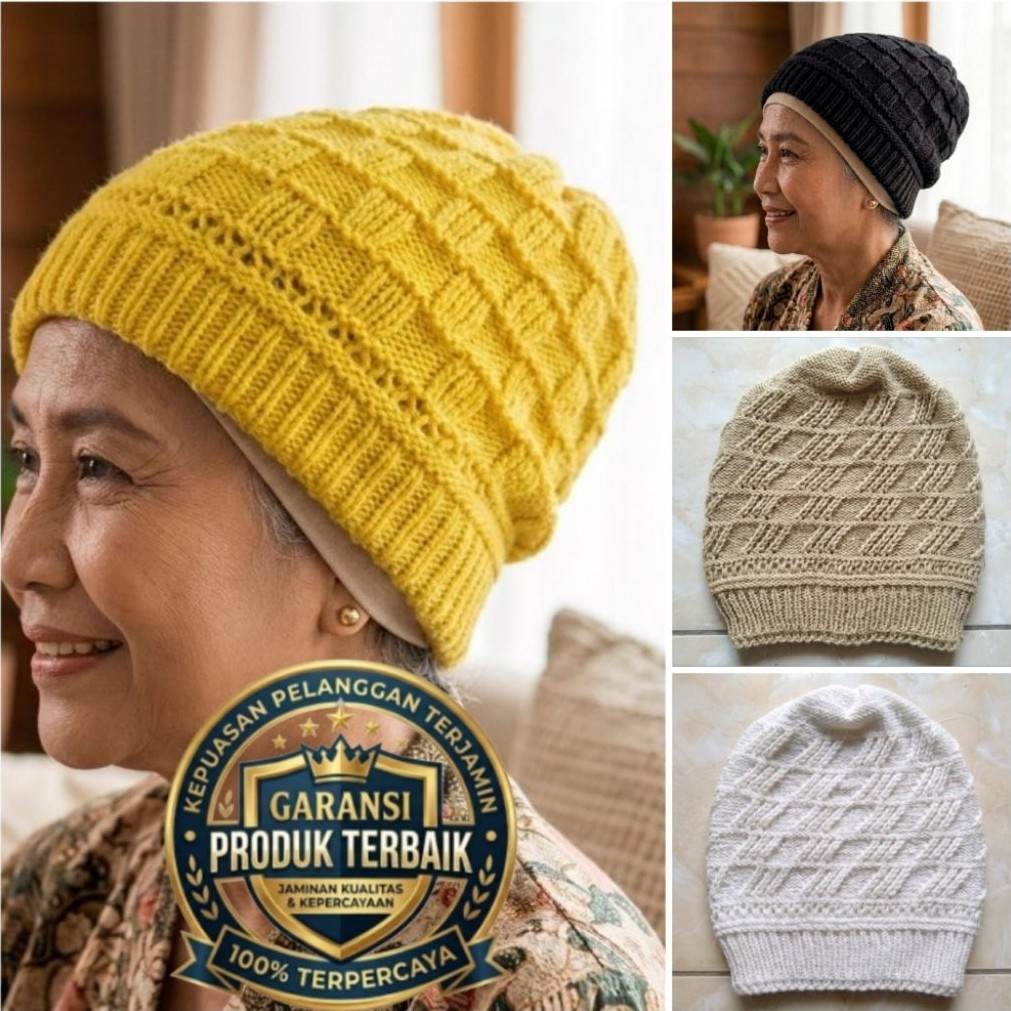 pass rajut ciput kotak ciput nenek zigzag kupluk rajut