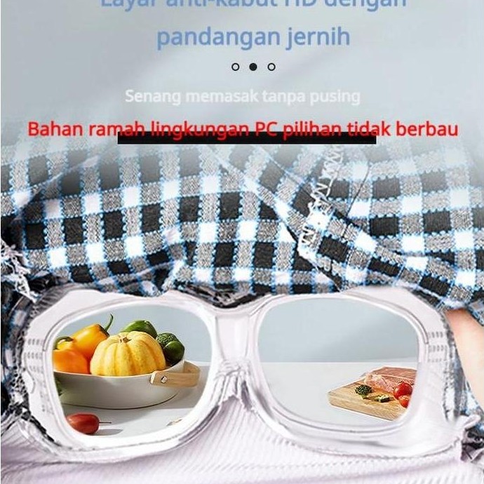 RGPOTZ MASKER PELINDUNG WAJAH FULL COVER DILENGKAPI KACAMATA & TUDINGAN BAHU ANTI DEBU Nyaman Bernap