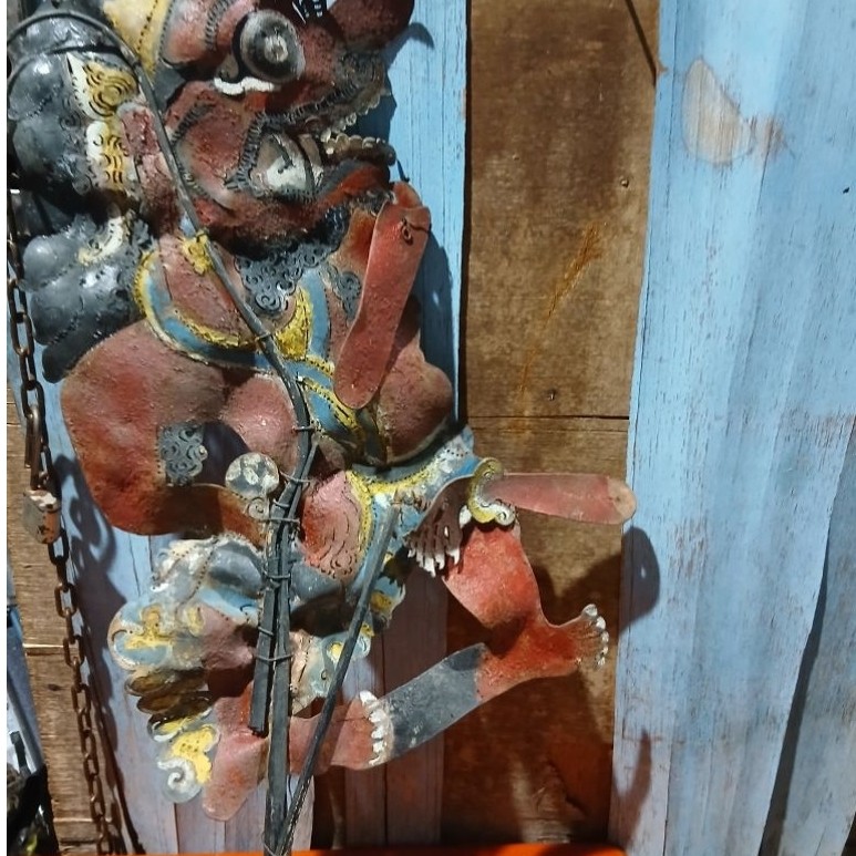 Wayang kulit buto cakil 255rb antik vintage lawas kuno  display dianggap mati