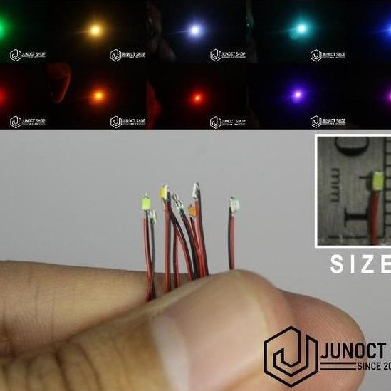 LAMPU LED KECIL DENGAN KABEL SIZE C - MAKET DIORAMA MINIATUR ASESORIS JUN27