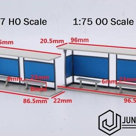 MAKET HALTE BUS STASIUN TERMINAL AY - MINIATUR DIORAMA FIGURE JUN27