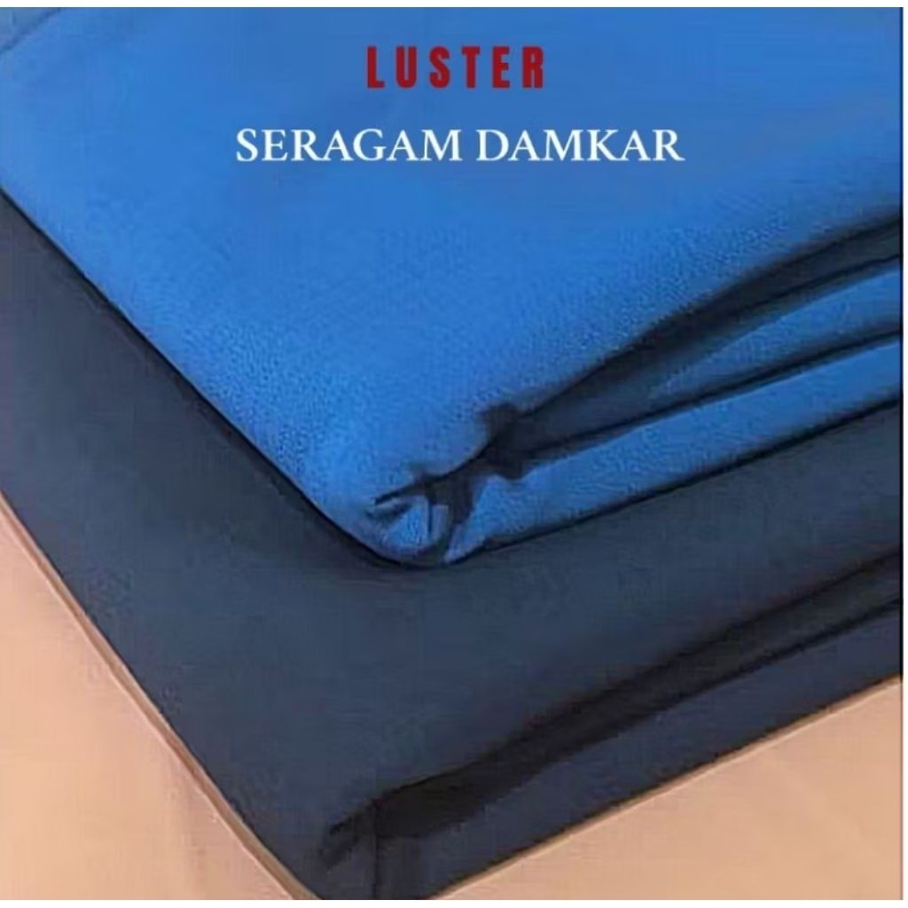 Kain setelan DAMKAR seragam pemadam luster adem lembut