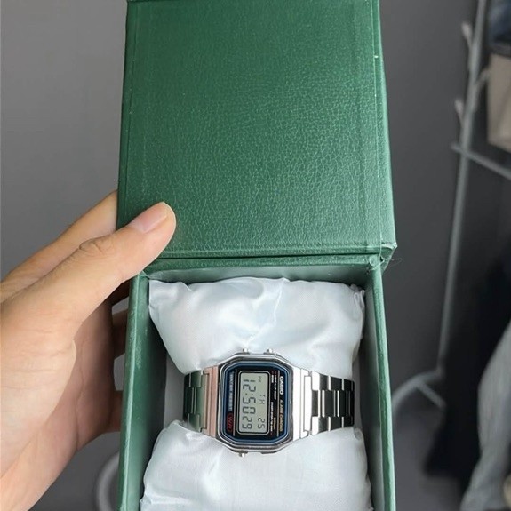 JAM TANGAN CASIO A158W BEKAS PEMAKAIAN MULUS