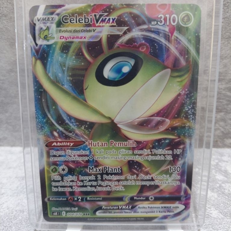 Celebi VMAX 004/070 RRR Astral Gelap Gulita IDN Pokemon TCG Original