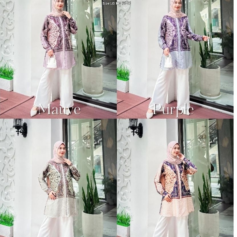 Ribyka R428 Tunik Armany Silk Exclusive Printing