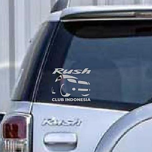 STIKER TOYOTA RUSH LAMA OLD CLUB OWNER COMMUNITY MOBIL STICKER KACA BERGARANSI
