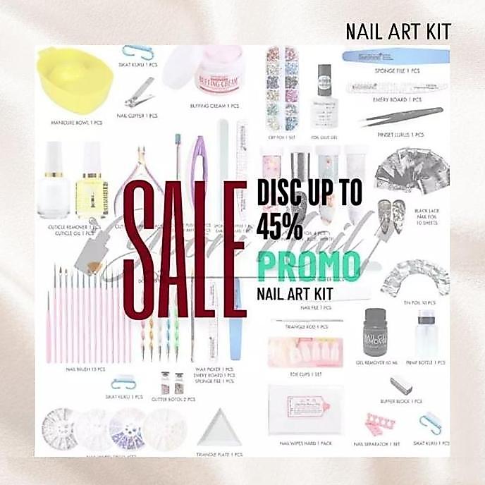[PROMO PAKET NAIL ART KIT] Paket nail art pro set lengkap hemat paket usaha nail art murah kutek man