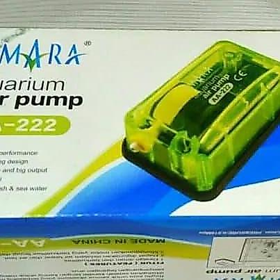 Fishup- Paket Lengkap Aerator Amara 1 Lubang Cabang 2 Output Untuk Aquarium