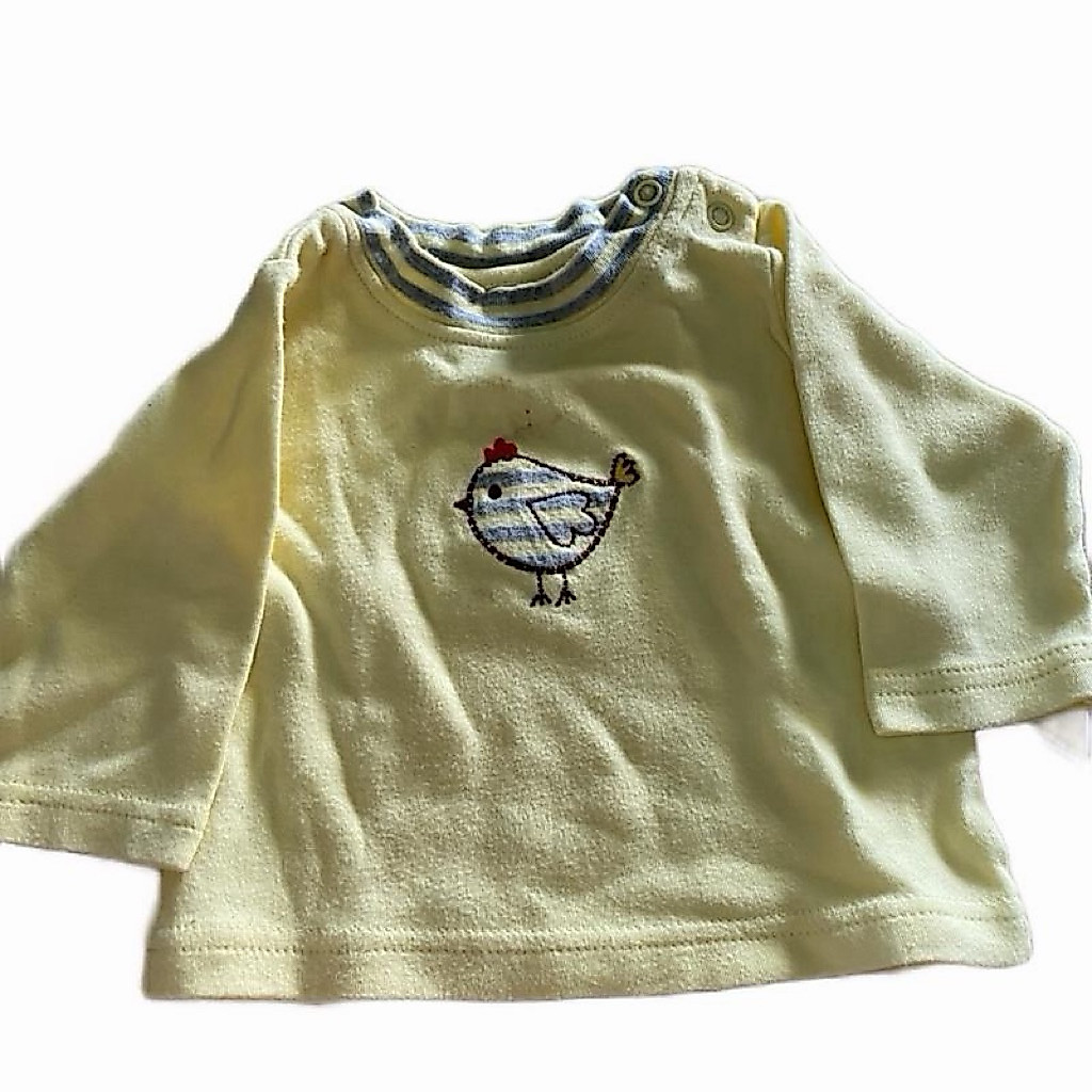 Preloved kaos bayi 3M eyka chicken yellow