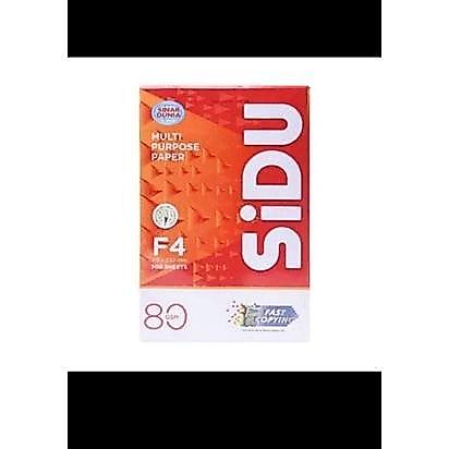 ( 1 Rim )Kertas  Hvs Sidu 80 Gram F4 1 Rim