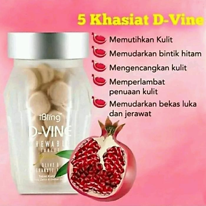 Ready DVINE COLLAGEN ORIGINAL 100% ORI D VINE SUPLEMEN PEMUTIH KULIT