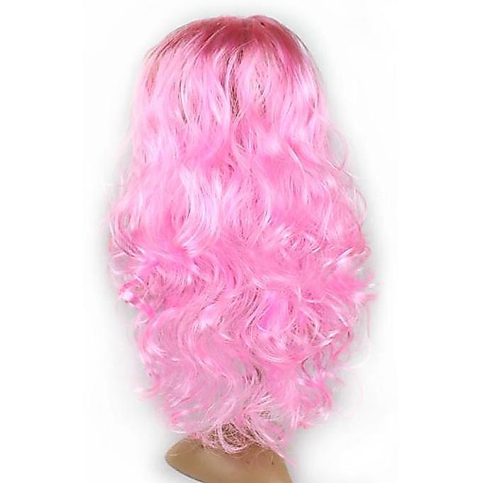 New wig barbie panjang keriting warna pink