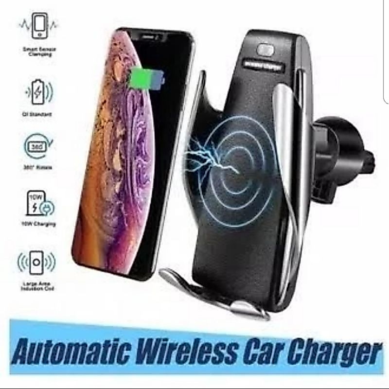 charger mobil AC/ smartphone car wireless charger s5, smart sensor, holder HP