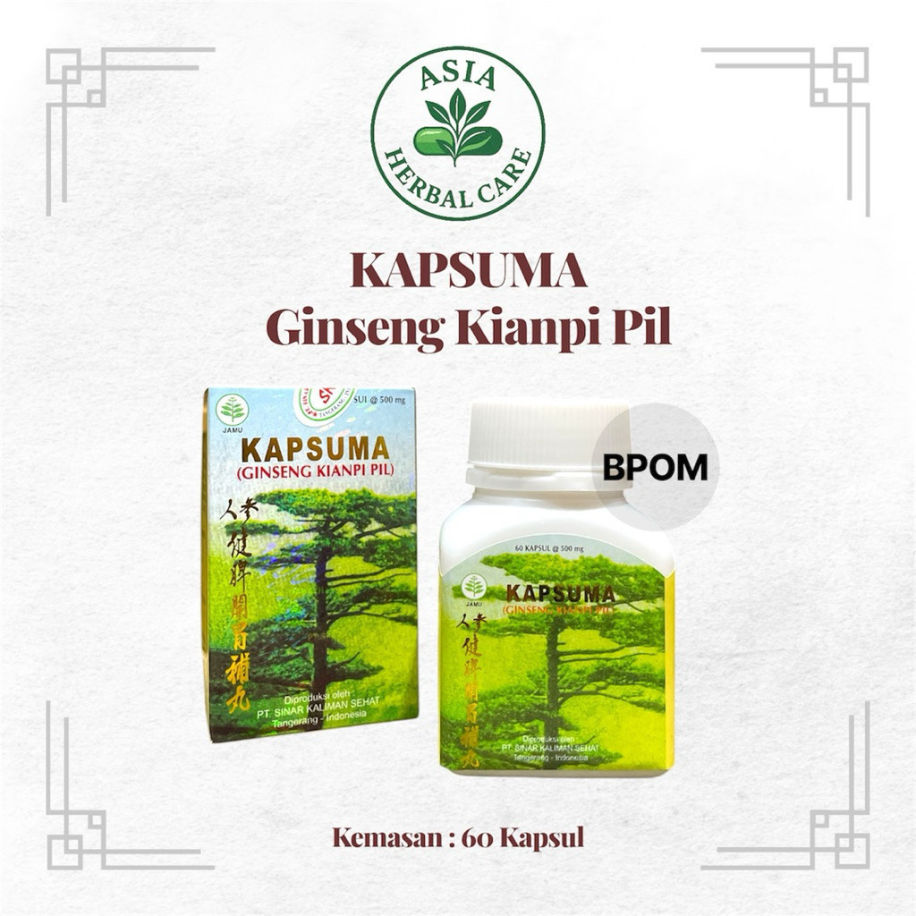 yasmin_jaya112 - Kapsuma Ginseng Kianpi Pil BPOM ORIGNAL Isi 60 Kapsul ASLI DISKON DISKON ASLI yasmi