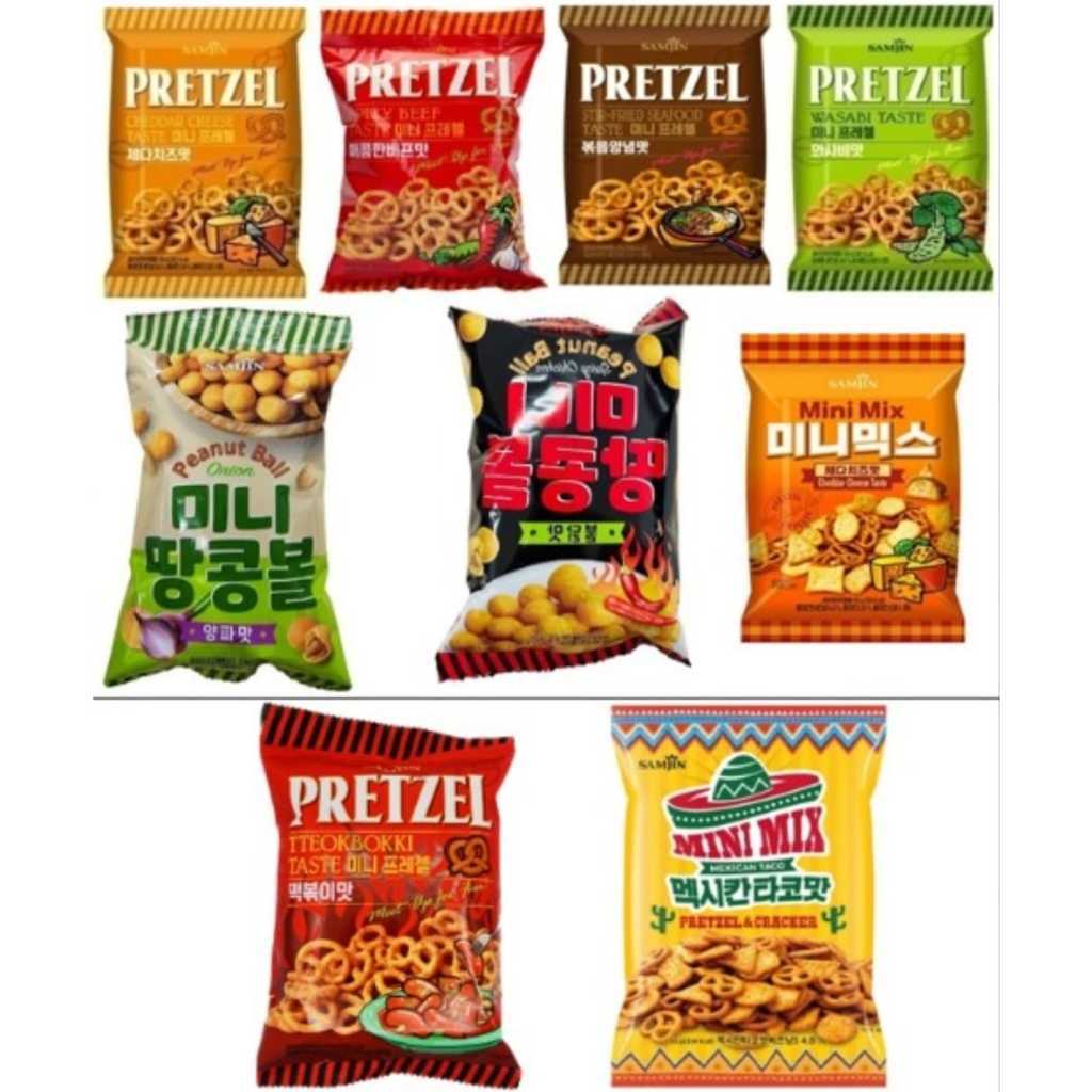 Samjin Pretzel Korean Snack Import Halal 85gr
