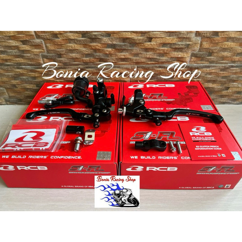Paket Master Rem RCB S1 FL Radial 14MM 17MM dan Kopling S2 FL Original (bisa diaplikasikan ke motor 