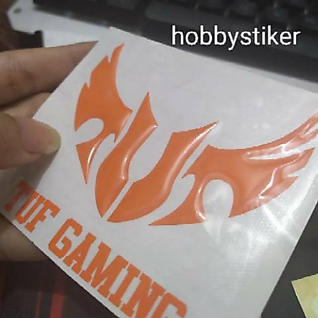 Stiker asus TUF Gaming Timbul untuk laptop pc