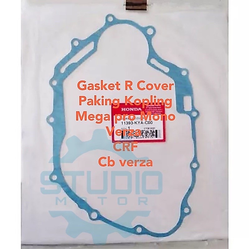 11393KWK900 11393KYAC00 Paking Kopling Kanan Perpak Klos Gasket R Cover Mega Pro 2010, CBVerza CRF 1