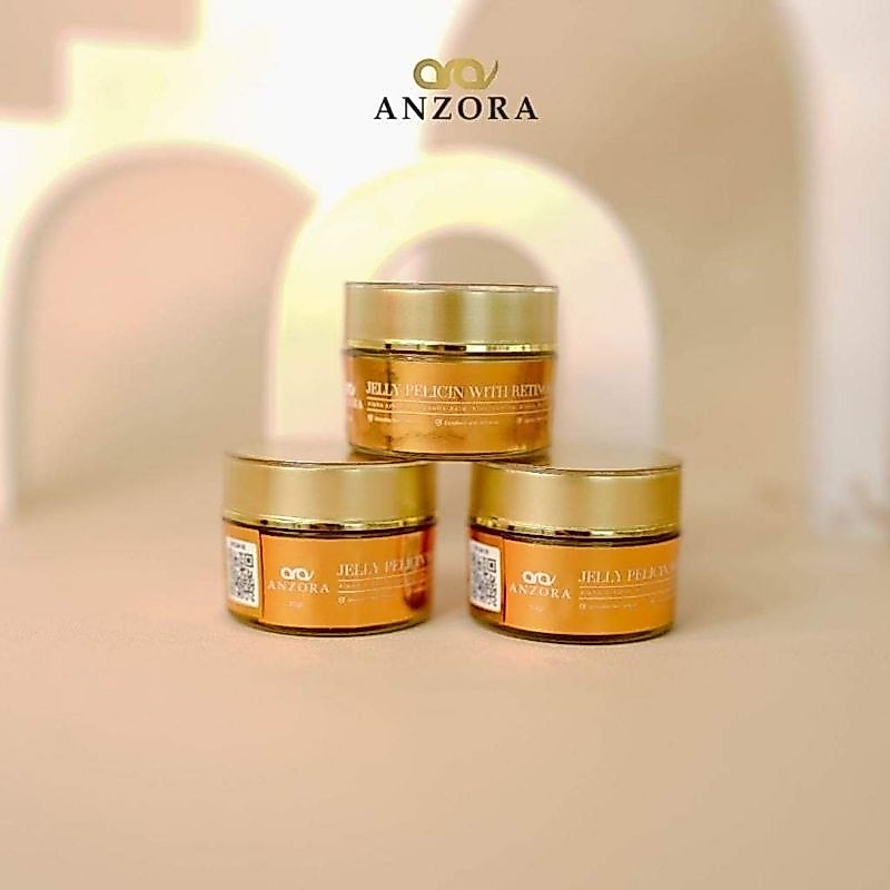 jelly pelicin anzora skincare/jely pelicin anzora/jelly pelicin wajah anzora skincare
