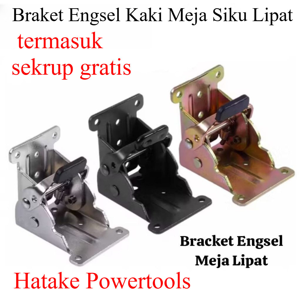 Braket Engsel Kaki Meja Siku Lipat / Engsel Siku Kaki Meja Lipat /  Engsel Siku Kaki Meja Lipat 90°