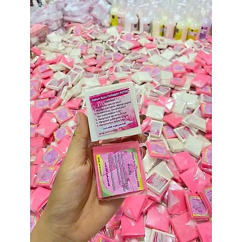6 PCS SABUN SUSU COLLAGEN 6 PCS / 6 BATANG