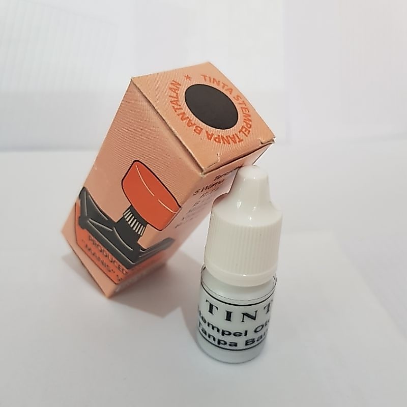 Tinta Stempel Hitam Cap Otomatis Tanpa Bantalan