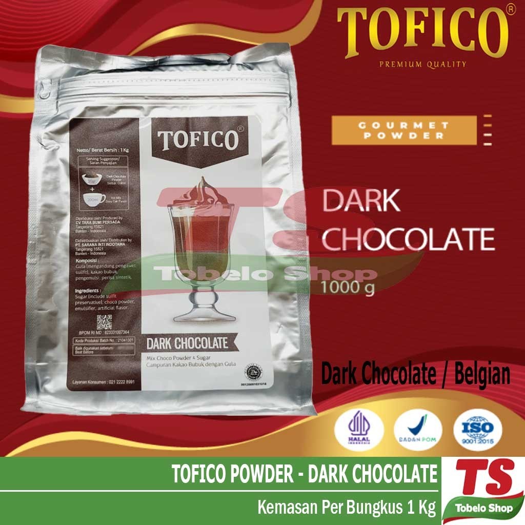 Kreasi|| TOFICO DARK CHOCOLATE POWDER / TOFICO POWDER DARK CHOCOLATE / BUBUK MINUMAN DARK CHOCOLATE 