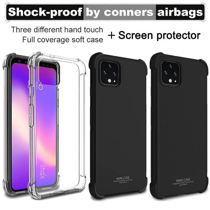 iMak Case for Google Pixel 4 / 4 XL Airbag Shock Resistant Soft Casing - Transparent, Pixel 4