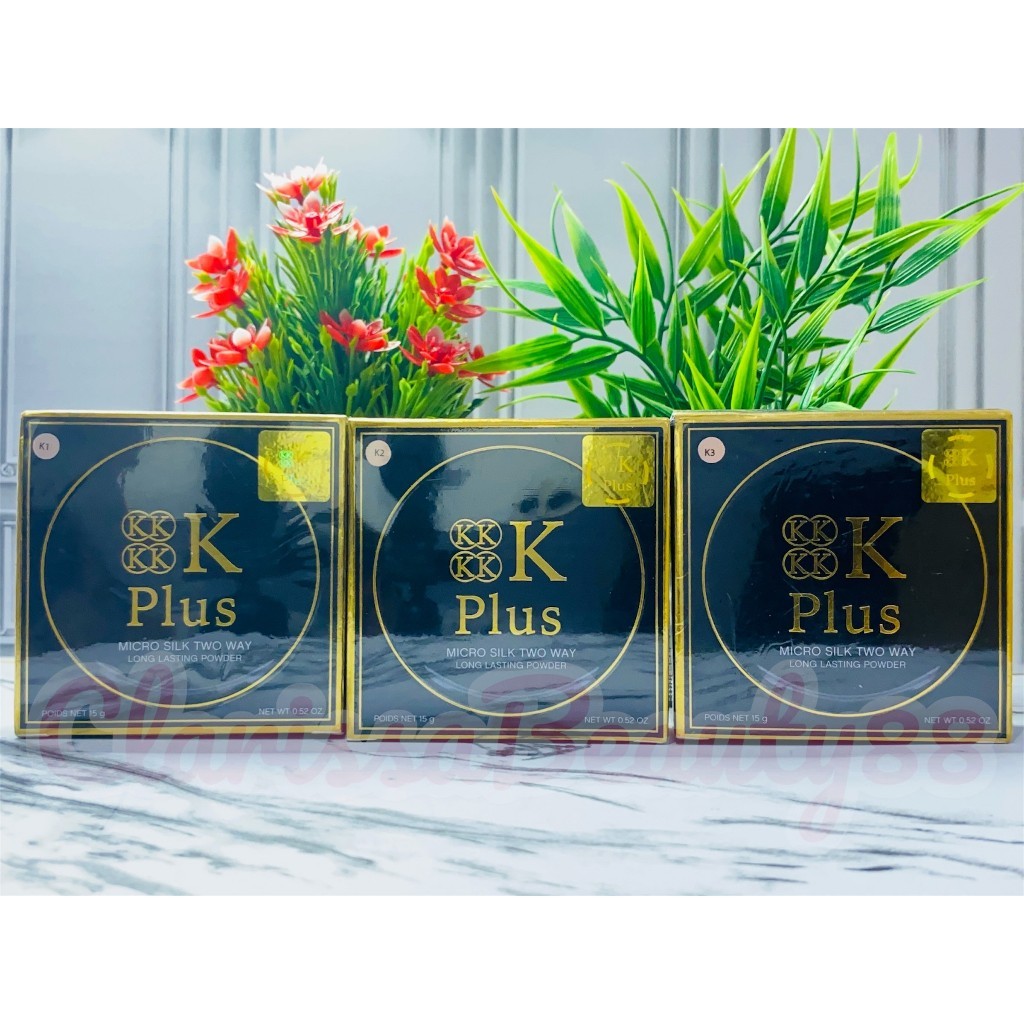 TERMURAH 4K Plus Powder Oil Control Micro Silk Two Way Long Lasting SPF 30 PS++
