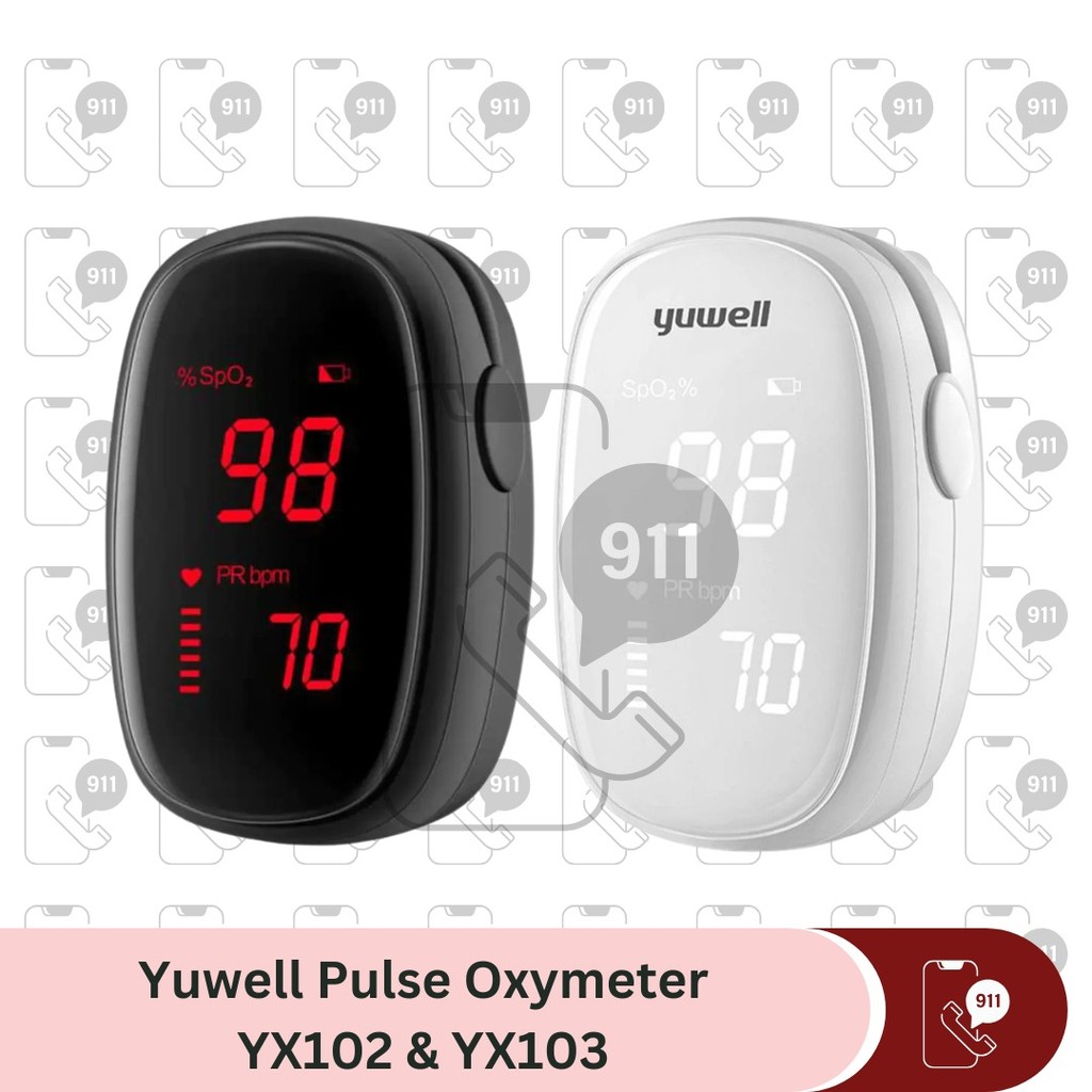 Yuwell YX102 YX103 Pulse Oximeter Oxymeter / Alat Ukur Saturasi Oksigen YX-102 Putih / Yuwell YX103 