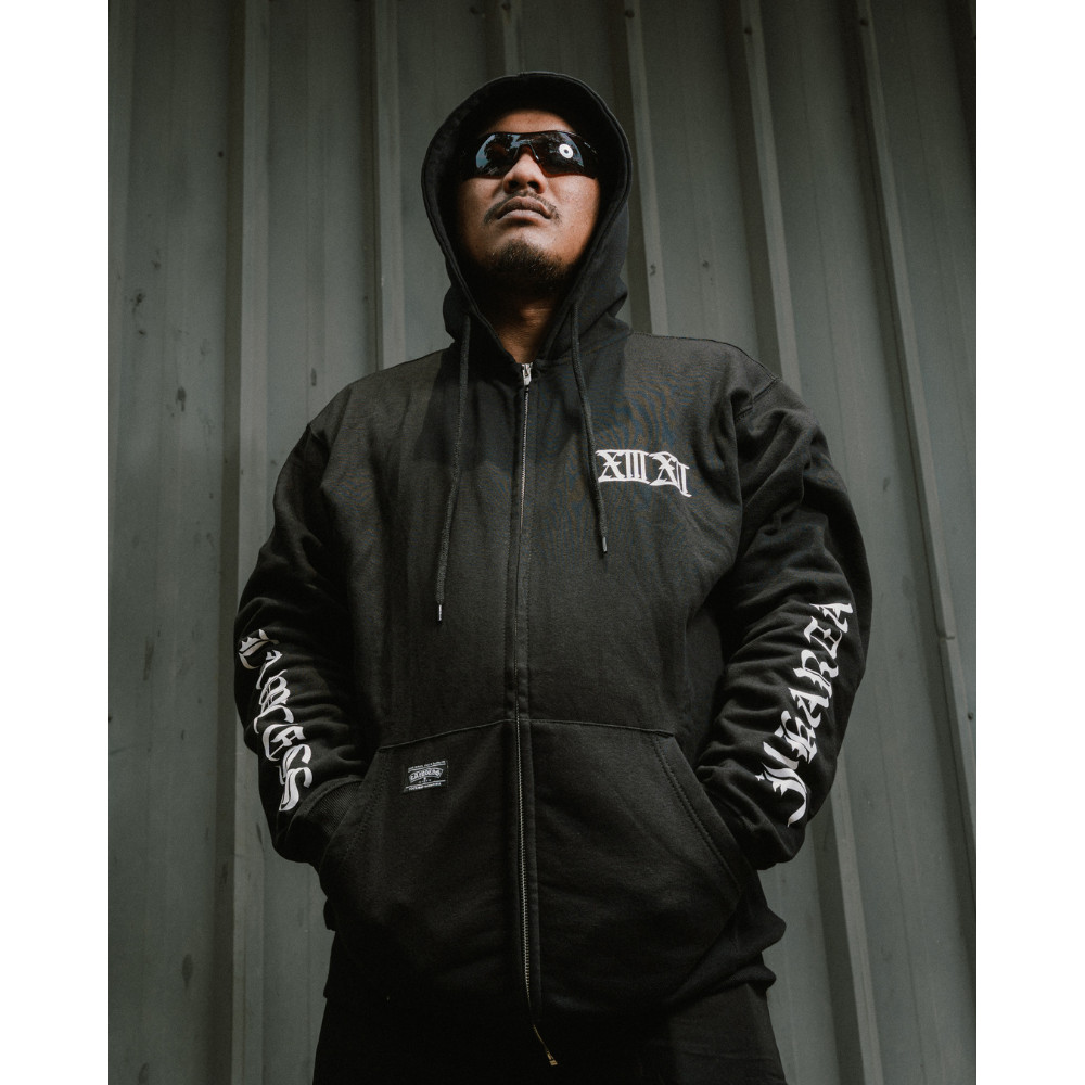Zip Hood Lawless Crowd Contra Black Hoodie | Hood Jumper Jaket Sweater | Etaks
