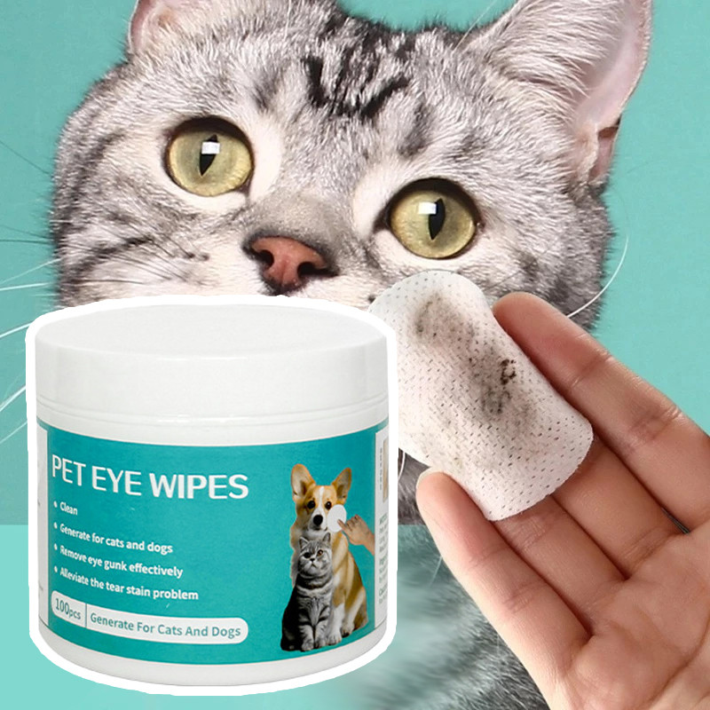 Pembersih Telinga Kucing Anjing – Tisu Basah / Tissue Jari – Isi 50pcs – Anti Bau Mulut – Mild Anti 