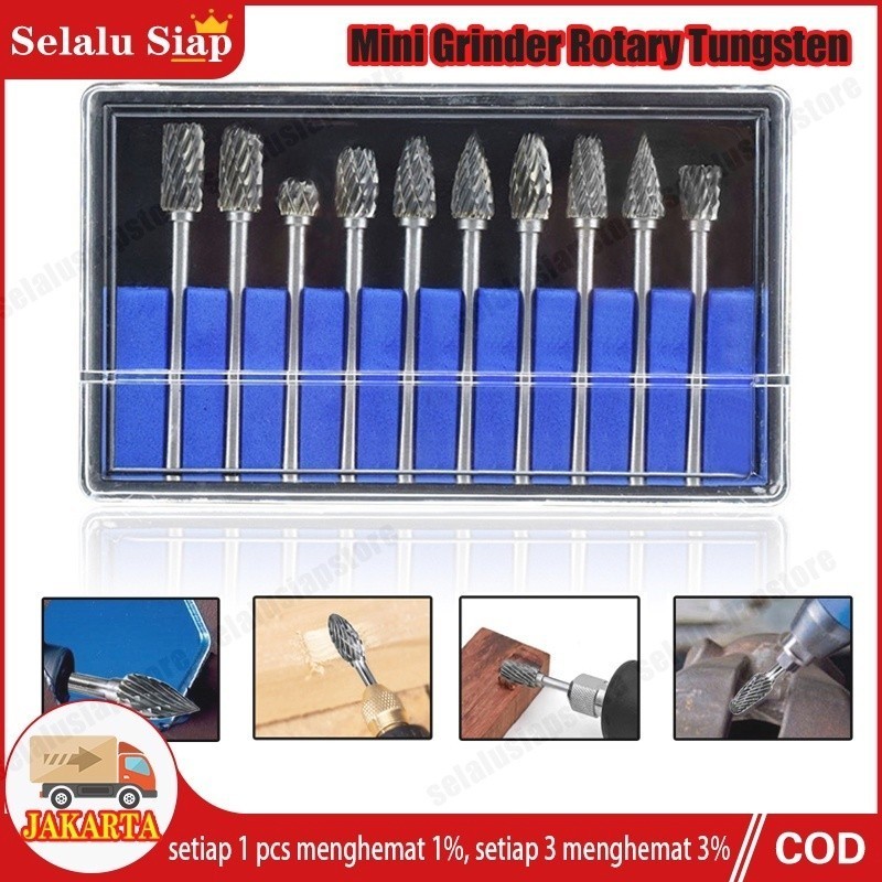 AUPSHOP Paket 10 Pcs Mata Tuner Porting Bor Cuner Tungsten Carbide / mata bor cun / cuner porting / 