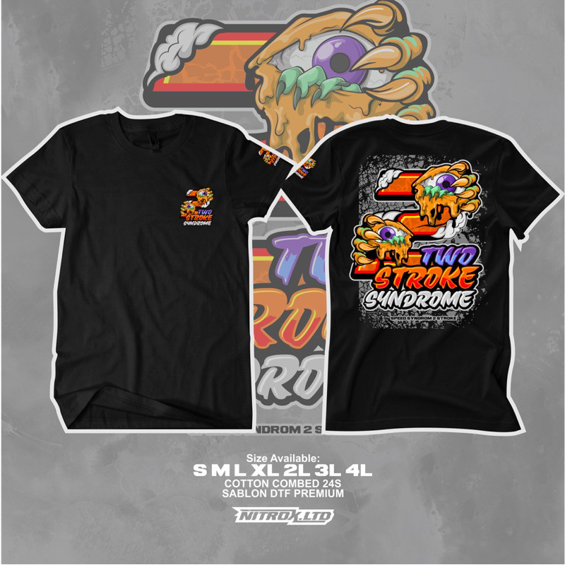 kaos 2stroke syndrome / kaos racing / kaos murah / kaos 2tak