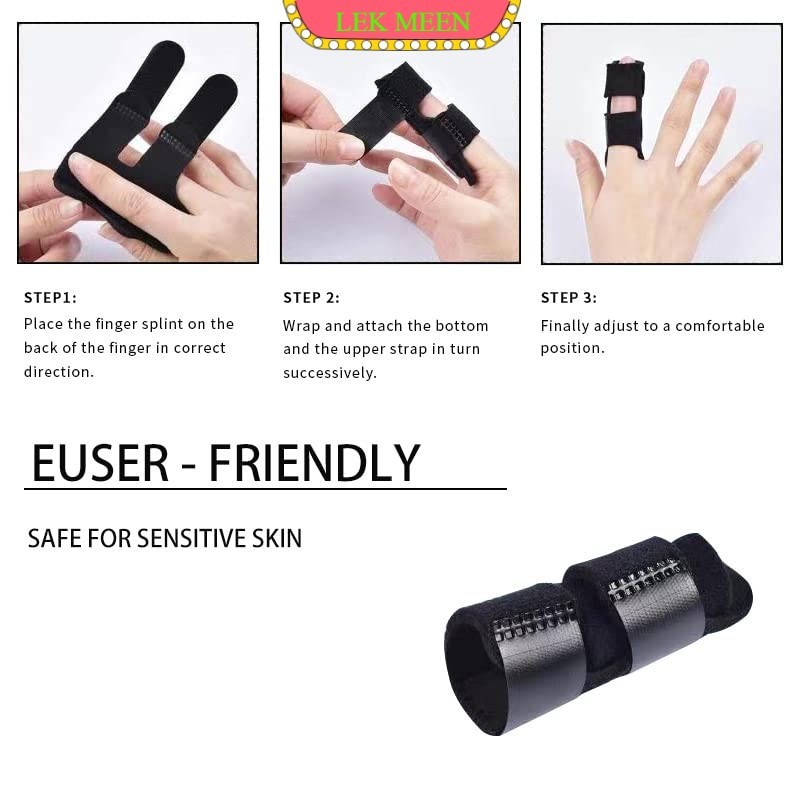 lekmeen- Splint Finger Finger Splint Pelurus Jari Pelindung Jari Patah Finger Splint Jari Terapi Pat
