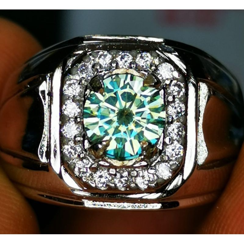 Batu permata berlian moissanite asli