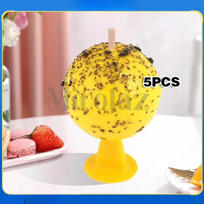 5PCS Perangkap Lalat Buah Yellow Trap Rumah Perangkap Lalat Lem Efektif Likat Kuning Perangkap Hama