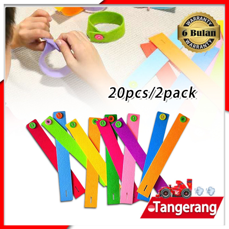 20pcs Belajar Mengancing / Mainan Montessori Rantai Flanel / Mainan Edukatif DIY